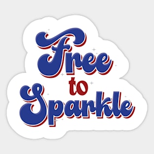 Free To Sparkle Sticker